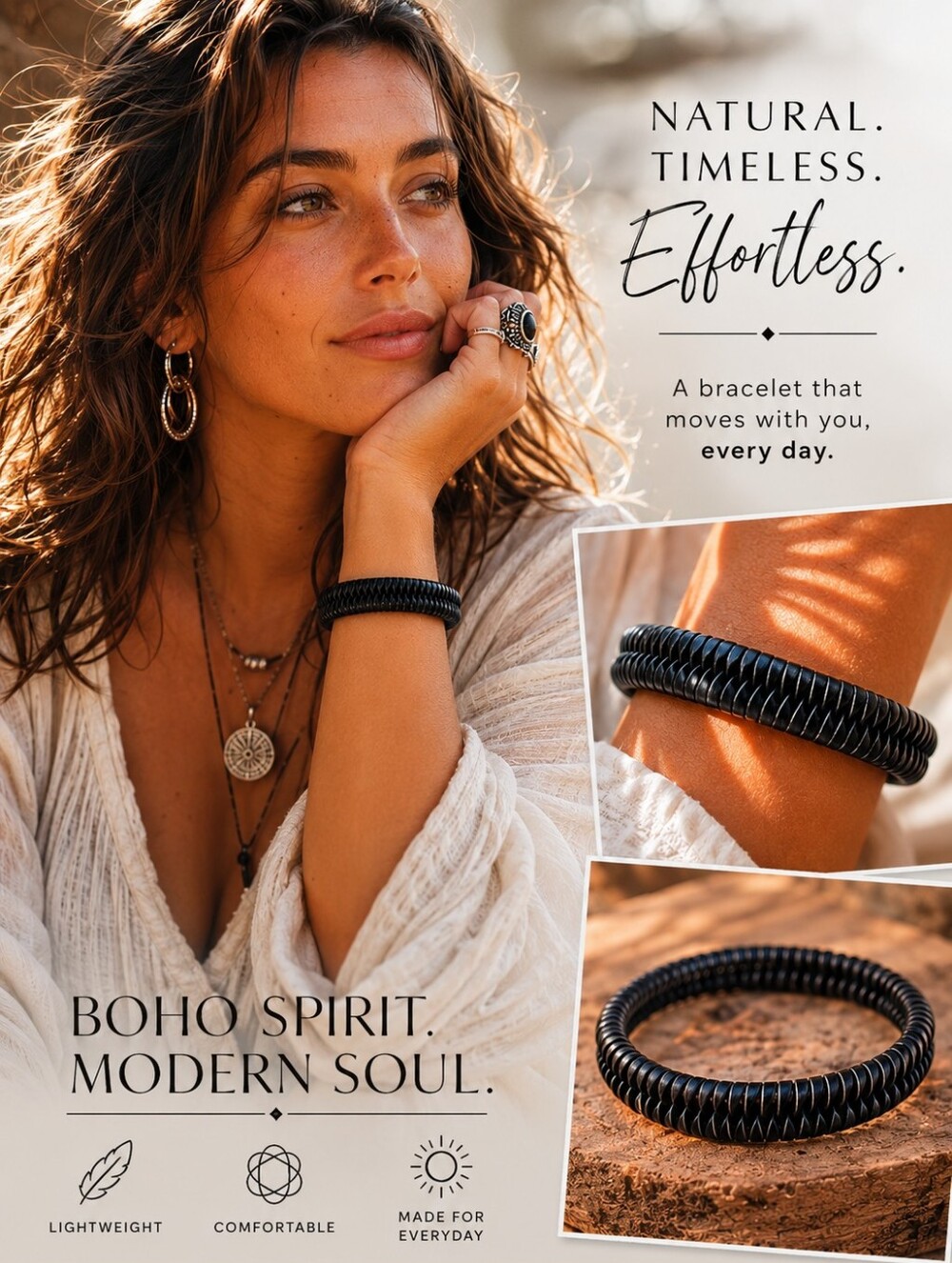 Braided Brown Leather Bangle Bracelet